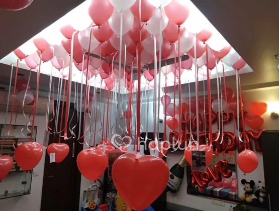 Surprise your love the balloon decoration
