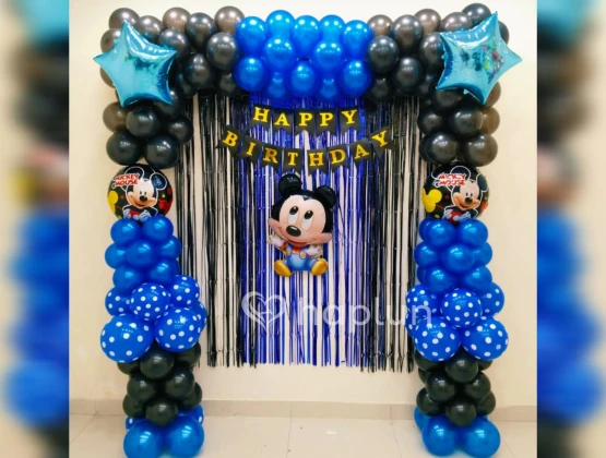 Blue Mickey Mouse Theme Decoration