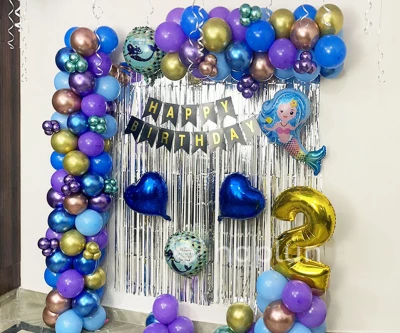 Mermaid Theme Birthday Decoration