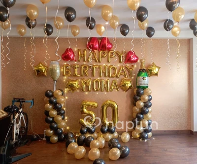 50th Birthday Party Backdrop