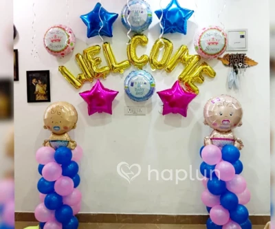Twins Baby Welcome Decoration