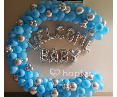 Blue Baby Welcome Theme Decor