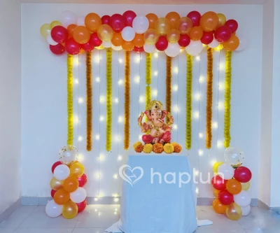 Ganpati Balloon Decoration