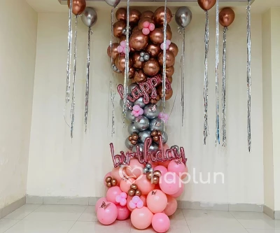 Rosegold Pink Silver Theme Decoration