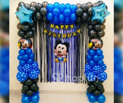 Blue Mickey Mouse Theme Decoration